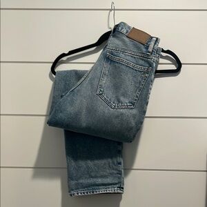 Madewell Blue Straight Jeans Classic Denim Style